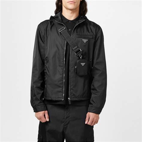 prada windbreaker black|Prada windbreaker jacket men's.